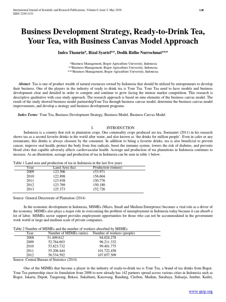 Your Tea Business Development Strategy | PDF | Marketing | Swot Analysis