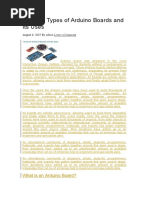 types of arduino word