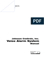 Voice Alarm System: Johnson Controls, Inc. Manual