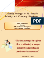 Tailoring Strategy To Fit Specific Industry and Company Situations Tailoring Strategy To Fit Specific Industry and Company Situations