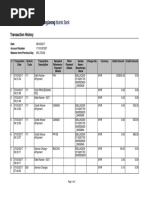 Transaction History