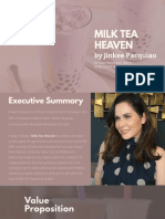 Jinkee Pacquiao Milk Tea - Sales Presentation