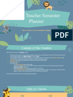 Pre-K Teacher Semester Planner by Slidesgo