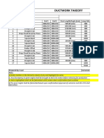 Ductwork Takeoff: Customer: BK GULF Project: DREAM HOTEL DWG Ref: 3D - 2Nd Floor Over All Layout Customer Ref: 2nd Floor