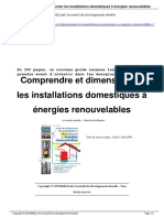 Comprendre Et Dimensionner Les Installations Domestiques Nergies Renouvelables - A1886