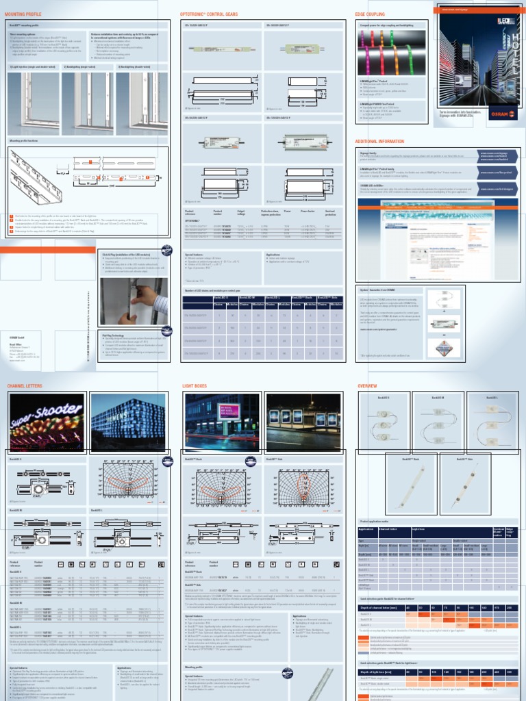 Signage With OSRAM LEDs Pocketguide | PDF | Backlight | Light Emitting ...