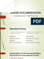 Tender Documentation - Presentation