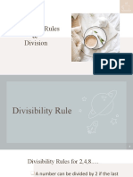 Divisibility Rules & Division