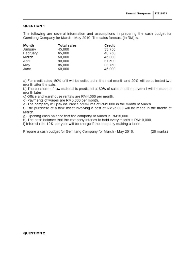 Cash Budget Preparation for Companies | PDF | Balance Sheet | Dividend