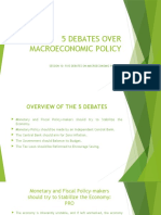 5 Debates Over Macroeconomic Policy
