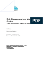 Risk Management and Internal Control: A Case Study of China Aviation Oil Corporation