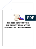 The 1987 Constitution The Constitution of The Republic of The Philippines