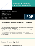 Strategies and Challenges in Managing Reverse Logistics in Modern E-Commerce Supply Chain