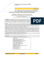 Evaluation of Factors Affecting Liver Function Test in Patients Underwent Coronary Artery Bypass Graft Surgery