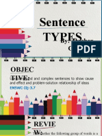 Sentence Types: By: Teacher Criza