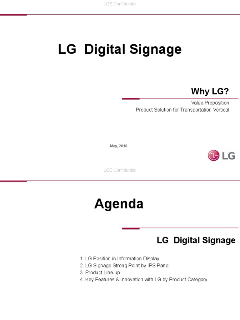 LG Digital Signage Solutions Overview | PDF | World Wide Web | Internet ...