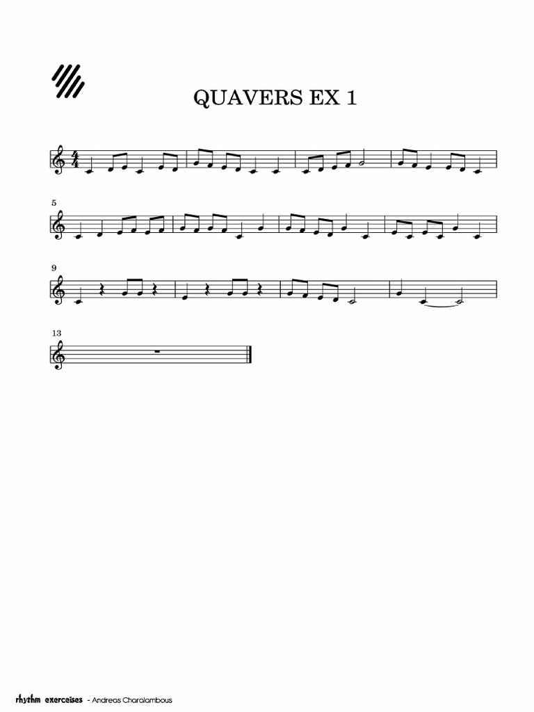 Quavers Exercise PDF
