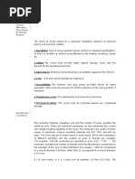 Domesti C Wiring: Factors Affecting The Choise of Wiring System