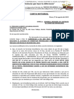 Carta Notarial - Dejar Sin Efecto Contrato Por Rescision