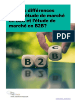 Livre Blanc Differences Etude de Marche B2B B2C