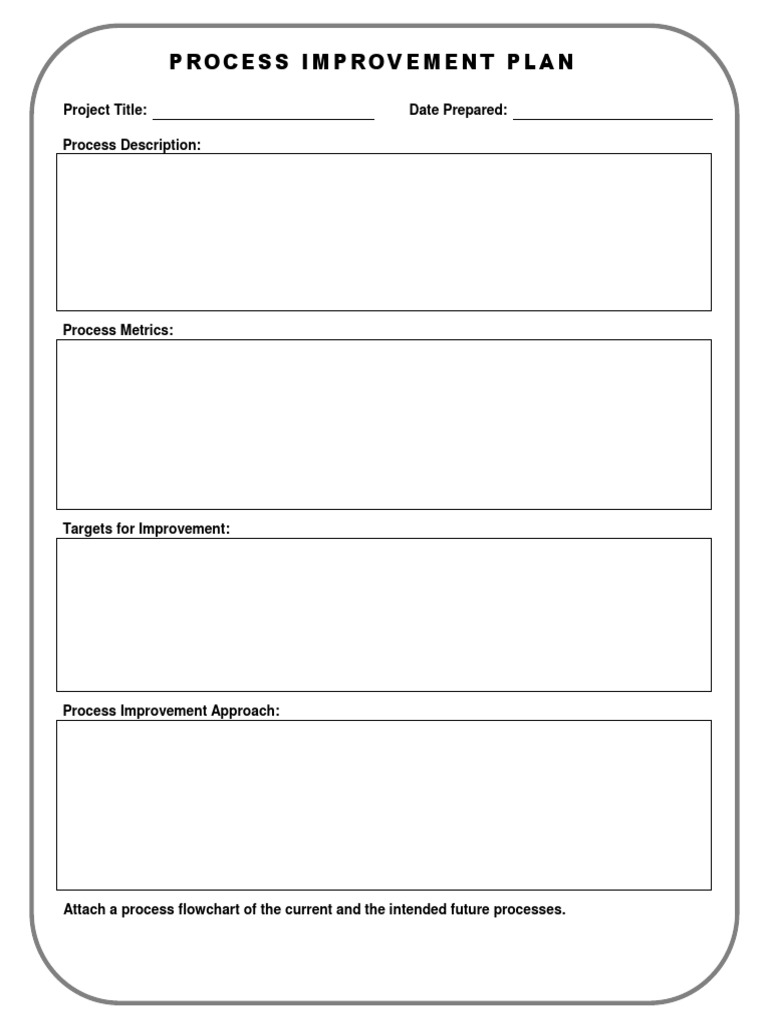 Process Improvement Plan Overview | PDF