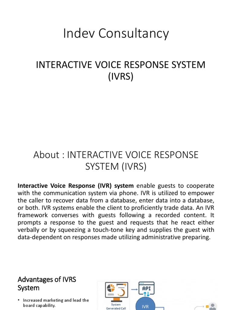 Interactive Voice Response Systems (IVRS) - IVR System - IVR Software ...