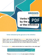 Verbs Followed by Gerund or Infinitive