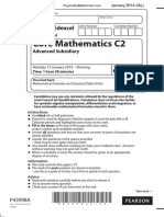 January 2014 (IAL) QP - C2 Edexcel PDF