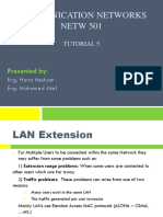 COMMUNICATION NETWORKS TUTORIAL 5: LAN EXTENSION AND INTERCONNECTION