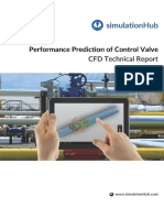 External Dart Valve Valve Performance Report Generated Using SimulationHub's Autonomous Valve CFD Application