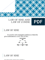 Law of Sine and Law of Cosine: Trigonometry Topic