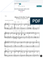 Blame It On My Youth Keith Jarrett Transcription PDF