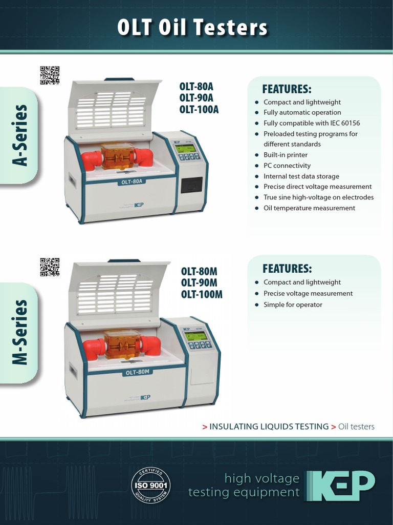 High Voltage Oil Testing Equipment | PDF | High Voltage | Manufactured ...