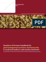 Questions & Answers Handbook For in Small and Medium-Scale Poultry Hatcheries