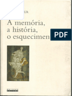 8 A Memoria, A História e o Esquecimento Ricouer PDF