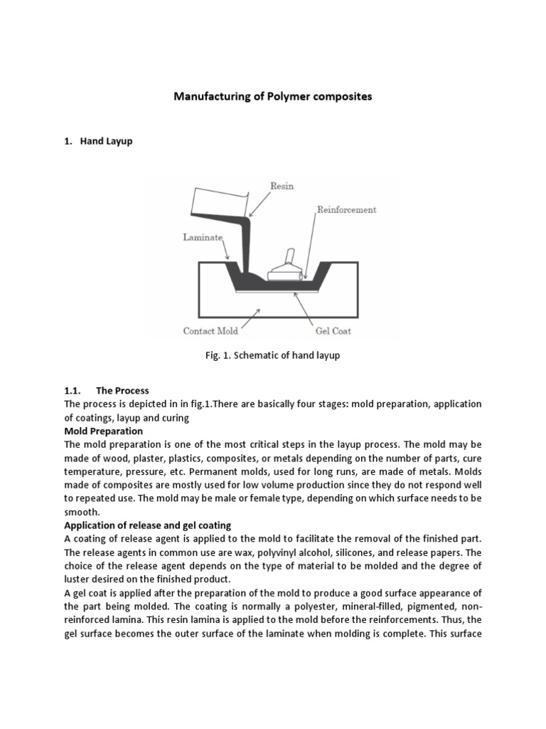 Polymer Composite Manufacturing Methods | PDF | Composite Material ...