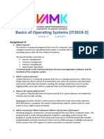 Basics of Operating Systems (IT2019-2) : Assignment II