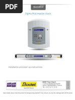 Sigma Mod Master Clock: Installation and Start-Up Instructions