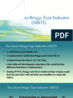 The Myers-Briggs Type Indicator personality test