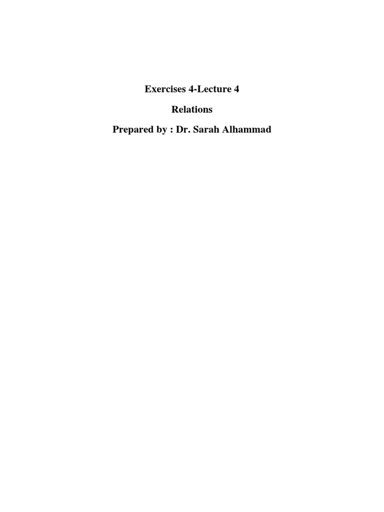 Excercises 4 - Solutions PDF | PDF | Matrix (Mathematics) | Graph Theory