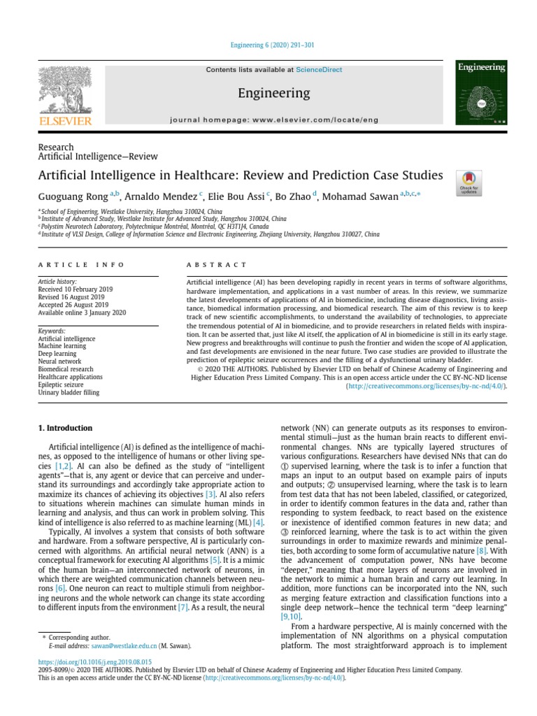 AI Applications in Healthcare Review | PDF | Graphics Processing Unit ...
