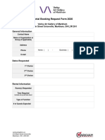 Rental Booking Request Form 2020