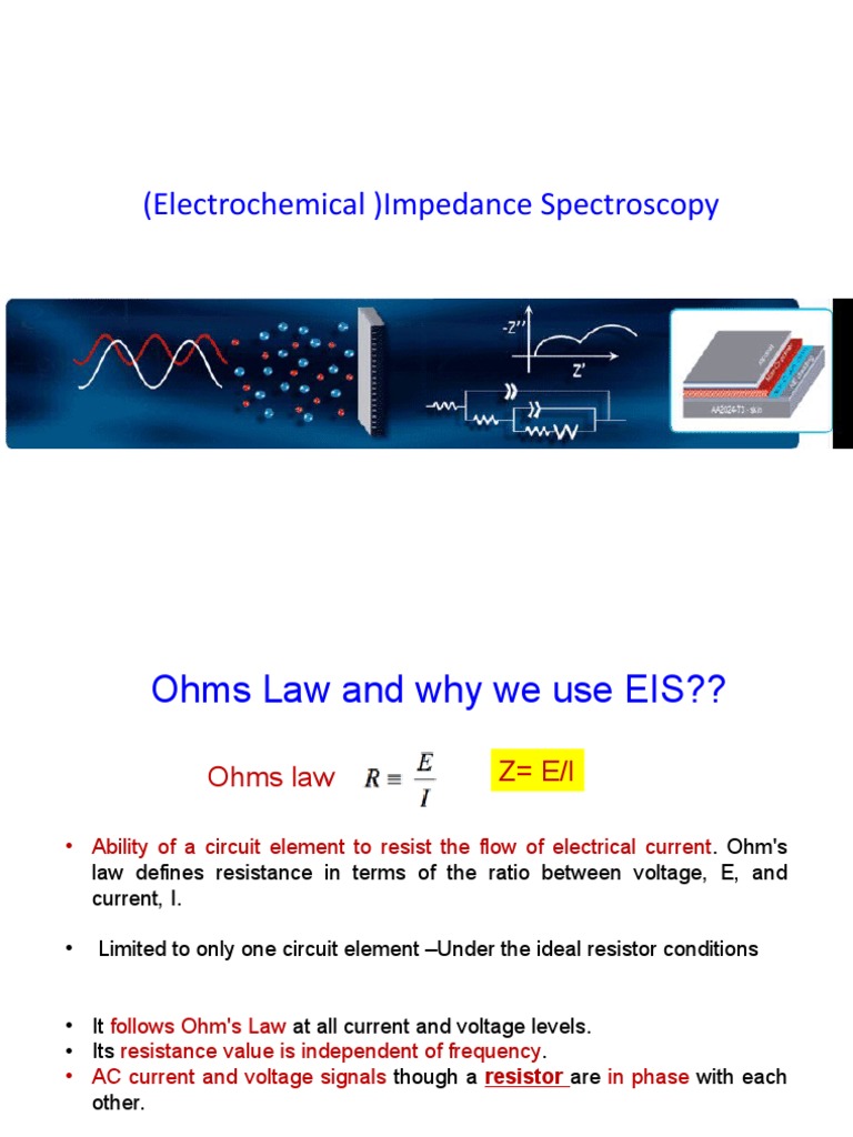(Electrochemical) Impedance Spectros | PDF | Electrical Impedance ...