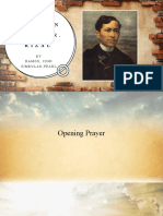Reporting in Life and Works of Rizal