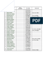 2.colectivul Clasei Nr. Crt. Numele Şi Prenumele Data Şi Locul Naşterii Nr. de Telefon Adresă Email