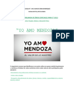 "Yo Amo Mendoza": Actividad Integrada de Áreas Especiales para 1° Ciclo