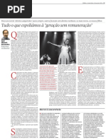 Tudo o que espoliámos à “geração sem remuneração”