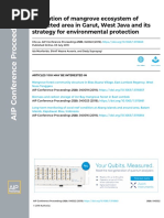 Evaluation of Mangrove Ecosystem of Protected Area in Garut, West Java and Its Strategy For Environmental Protection