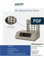 CSI-209: Newark Flex Tester: Benefits User Friendly Low Maintenance Versatile Accurate and Repeatable Results