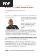 Bauman - Utopia possivel na sociedade liquida